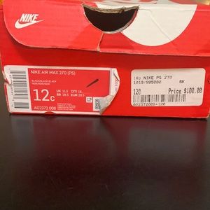 Little boys Nike air max 270